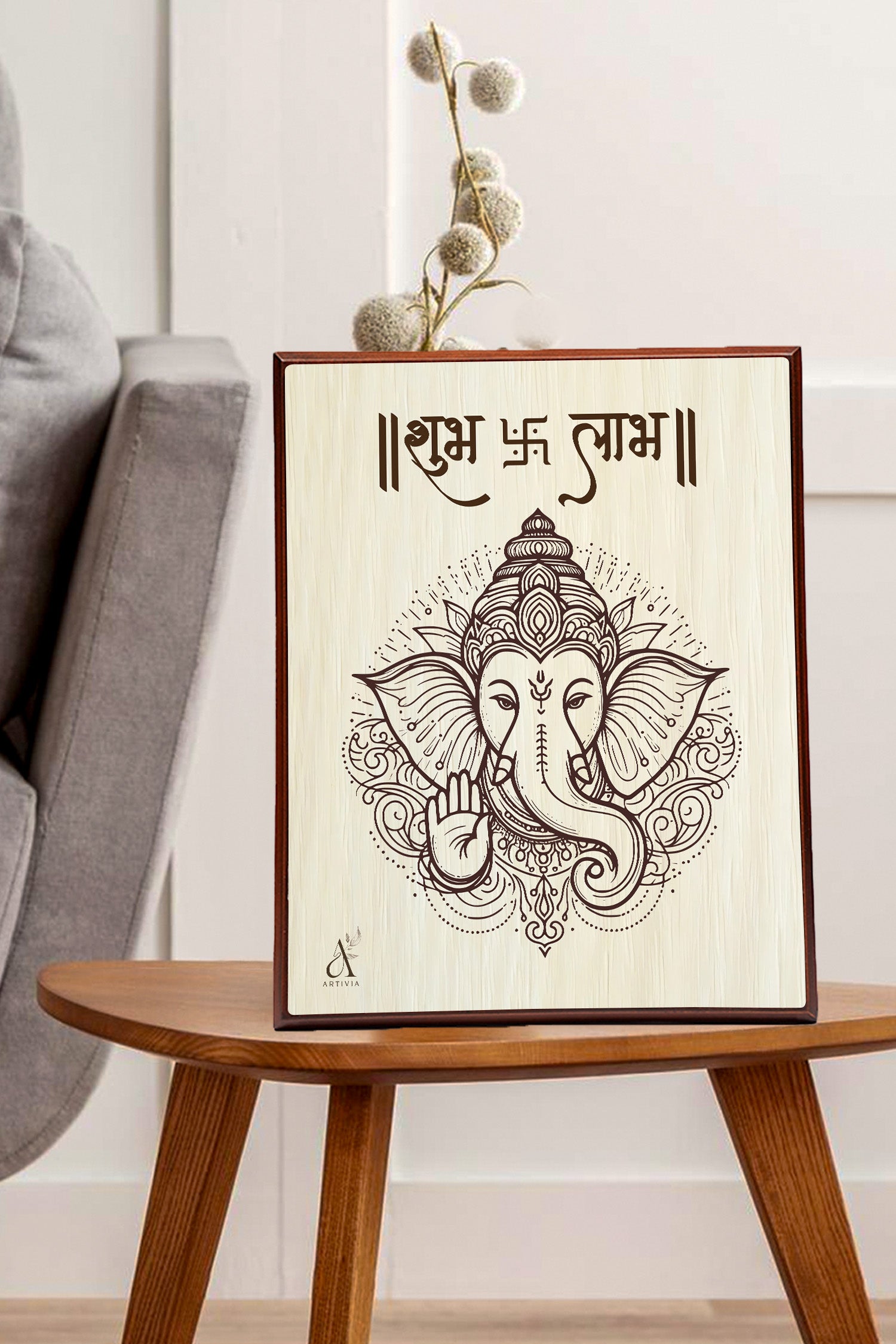 Ganesh Ji 1 White– 12×10