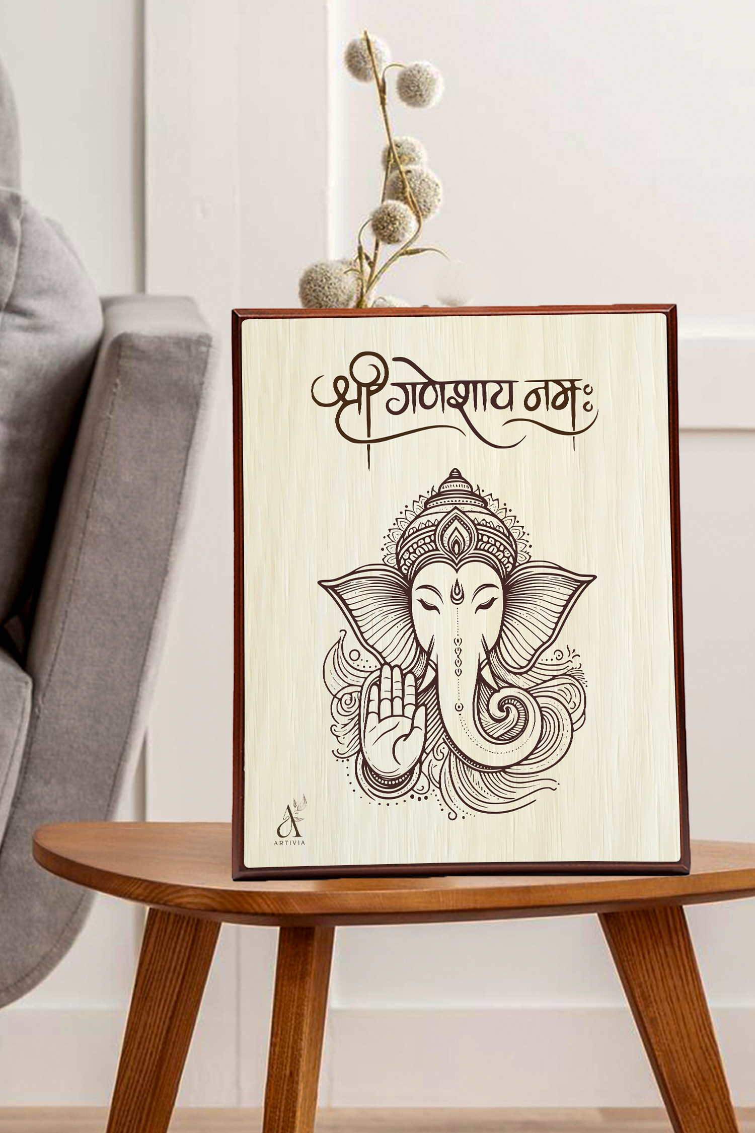 Ganesh Ji 2 White – 12×10